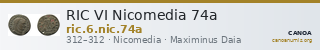 RIC VI Nicomedia 74a — CANOA