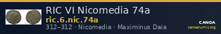 RIC VI Nicomedia 74a — CANOA