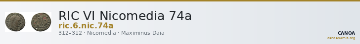 RIC VI Nicomedia 74a — CANOA