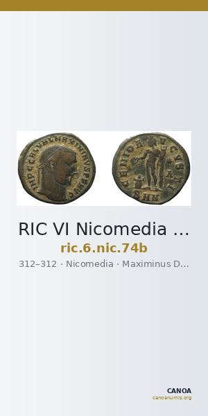 RIC VI Nicomedia 74b — CANOA