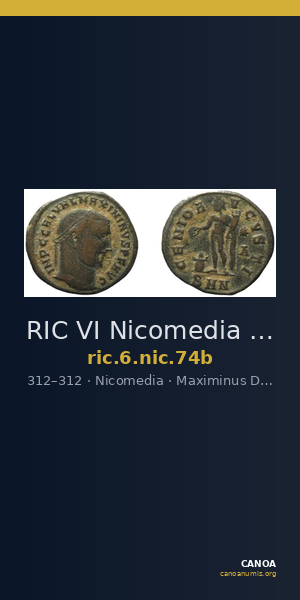RIC VI Nicomedia 74b — CANOA