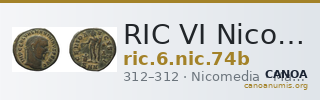 RIC VI Nicomedia 74b — CANOA