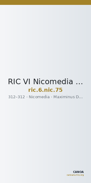RIC VI Nicomedia 75 — CANOA