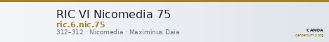 RIC VI Nicomedia 75 — CANOA