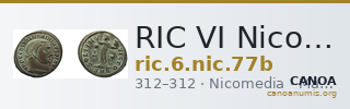RIC VI Nicomedia 77b — CANOA