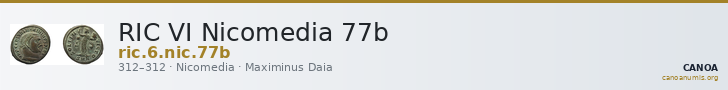 RIC VI Nicomedia 77b — CANOA