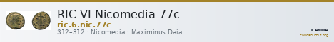 RIC VI Nicomedia 77c — CANOA
