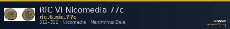 RIC VI Nicomedia 77c — CANOA