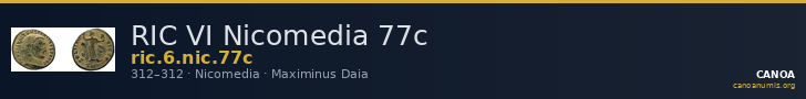 RIC VI Nicomedia 77c — CANOA