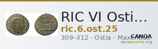 RIC VI Ostia 25 — CANOA