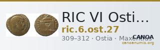 RIC VI Ostia 27 — CANOA
