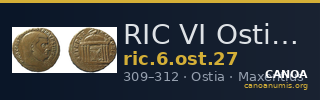 RIC VI Ostia 27 — CANOA