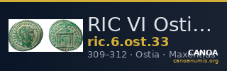 RIC VI Ostia 33 — CANOA