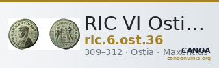 RIC VI Ostia 36 — CANOA