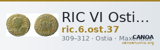 RIC VI Ostia 37 — CANOA