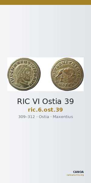 RIC VI Ostia 39 — CANOA