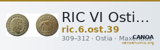 RIC VI Ostia 39 — CANOA