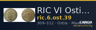 RIC VI Ostia 39 — CANOA