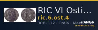 RIC VI Ostia 4 — CANOA