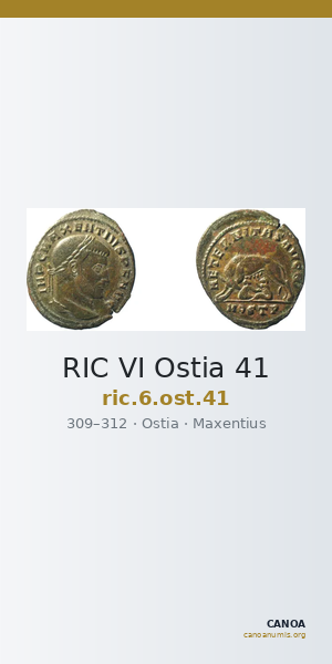 RIC VI Ostia 41 — CANOA
