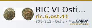 RIC VI Ostia 41 — CANOA