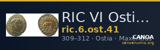 RIC VI Ostia 41 — CANOA