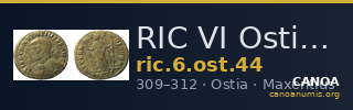 RIC VI Ostia 44 — CANOA