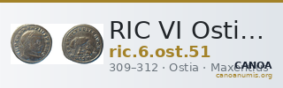 RIC VI Ostia 51 — CANOA
