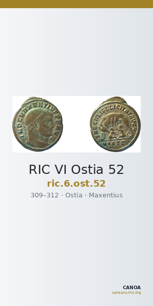 RIC VI Ostia 52 — CANOA