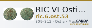 RIC VI Ostia 53 — CANOA