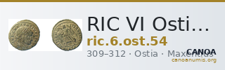 RIC VI Ostia 54 — CANOA