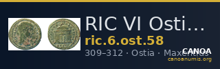 RIC VI Ostia 58 — CANOA