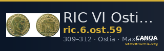 RIC VI Ostia 59 — CANOA