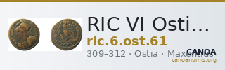 RIC VI Ostia 61 — CANOA