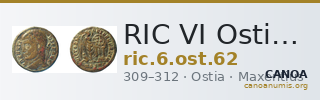 RIC VI Ostia 62 — CANOA