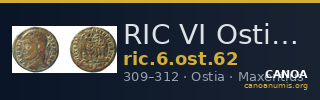 RIC VI Ostia 62 — CANOA