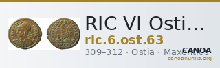 RIC VI Ostia 63 — CANOA