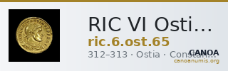 RIC VI Ostia 65 — CANOA