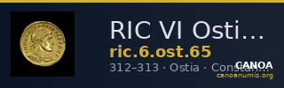 RIC VI Ostia 65 — CANOA