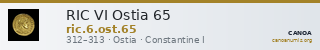 RIC VI Ostia 65 — CANOA
