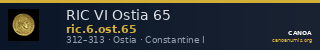 RIC VI Ostia 65 — CANOA