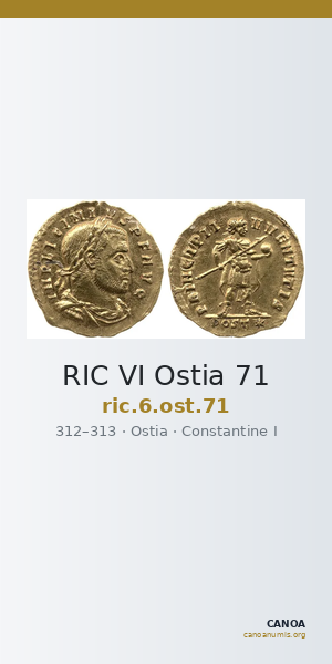 RIC VI Ostia 71 — CANOA