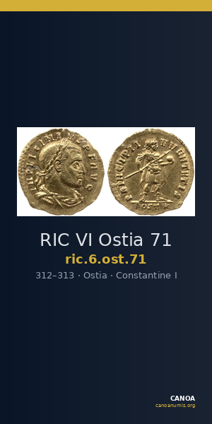 RIC VI Ostia 71 — CANOA