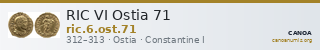 RIC VI Ostia 71 — CANOA