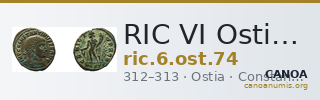 RIC VI Ostia 74 — CANOA