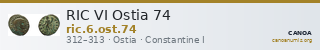 RIC VI Ostia 74 — CANOA