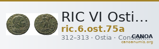 RIC VI Ostia 75a — CANOA
