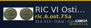 RIC VI Ostia 75a — CANOA