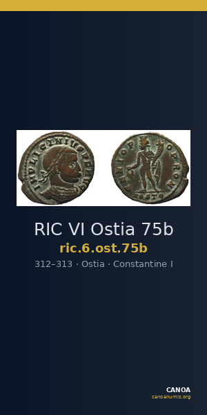 RIC VI Ostia 75b — CANOA