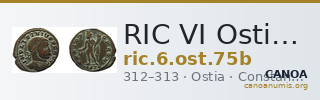RIC VI Ostia 75b — CANOA